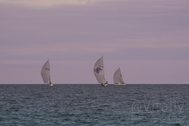 Evening sailing.