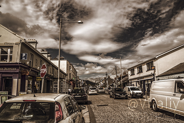 Irish countryside village. Greystones.