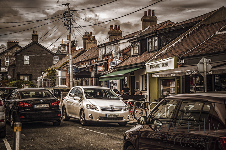 Irish countryside town. Greystones.