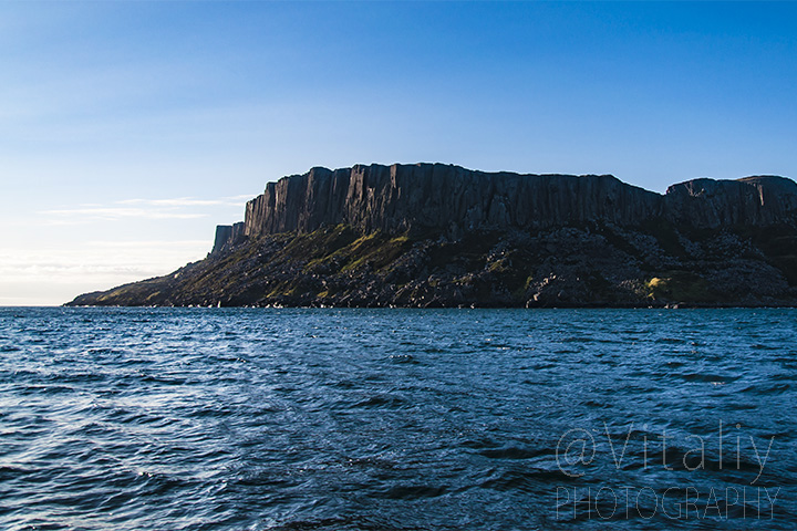 Fair Head with basalt columns is North East corner of Ireland. Irish scenery photography.